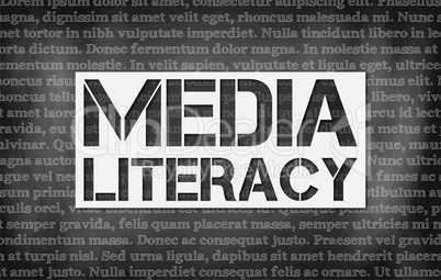 Media literacy concept