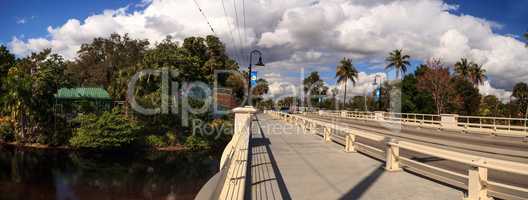 Bridge leading to the Everglades Wonder Gardens in Bonita Spring