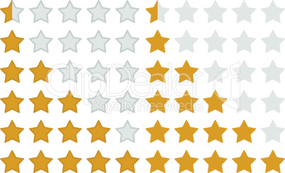 Rating stars illustration