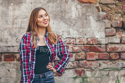 Young beautiful woman is smiling