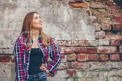 Young beautiful woman is smiling