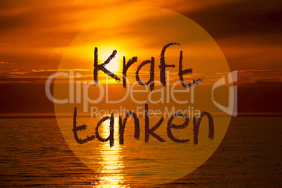 Romantic Ocean Sunset, Sunrise, Kraft Tanken Means Relax