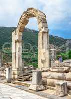 Ruins of antique Ephesus in Turkey