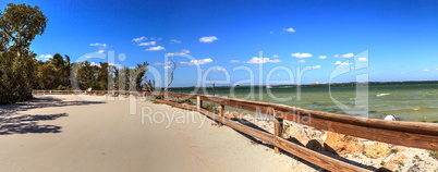 Coastal roadway alongside Lighthouse Beach Park