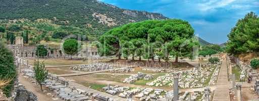 Ruins of antique Ephesus in Turkey