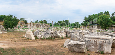 Ruins of antique Ephesus in Turkey