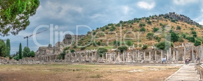 Ruins of antique Ephesus in Turkey