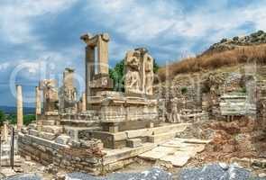 Polyphemus statues in the ancient Ephesus, Turkey