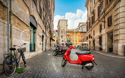 Little street in Rome