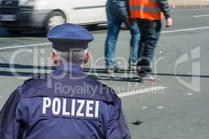 German police barrier tape