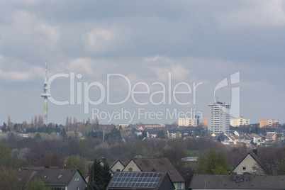 Panoramic view of the city of Velbert