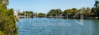 Sarasota Bay with the John Ringling Causeway bridge in the backg