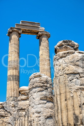 Broken Columns in the Temple of Apollo at Didyma, Turkey