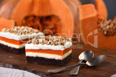 Pumpkin pie lush dessert