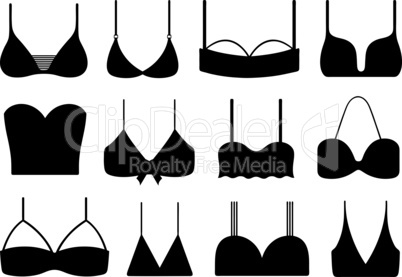 Collection of different bras