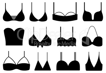 Collection of different bras