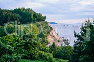 Cliff with birch woodland