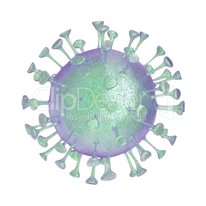 Coronavirus isolated on white