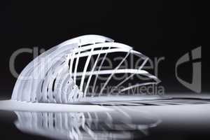 Abstract Modern White Architecture Background.