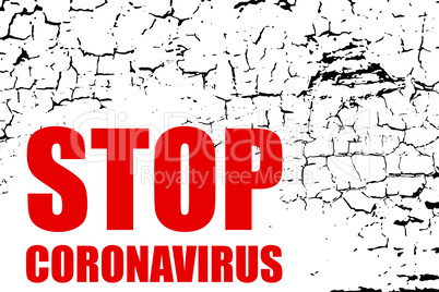 Sign caution coronavirus. Stop coronavirus. Coronavirus outbreak. Danger and public health risk disease and flu outbreak. Pandemic medical concept