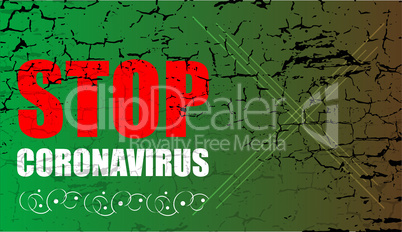 Pandemic stop Novel Coronavirus outbreak covid-19 2019-nCoV stop symbol