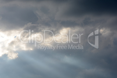 Background of dark clouds before a thunder-storm