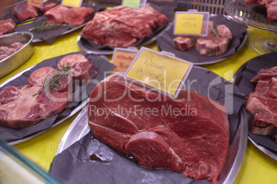 Meat cuts in the butchery counter 14