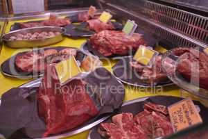 Meat cuts in the butchery counter 12