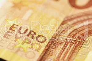 Euro bill detail 3