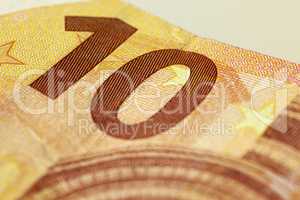 Euro bills print detail 2