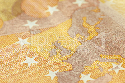 Euro bills print detail 5