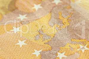 Euro bills print detail 5