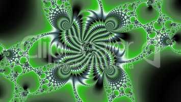 Mandelbrot fractal green contrast