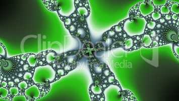 Mandelbrot fractal green contrast