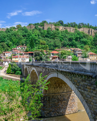 Bridge over the Yantra River near Veliko Tarnovo Fortress, Bulga