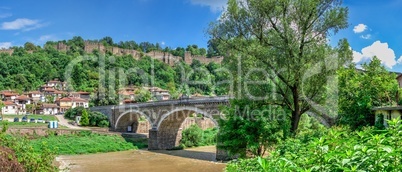 Bridge over the Yantra River near Veliko Tarnovo Fortress, Bulga