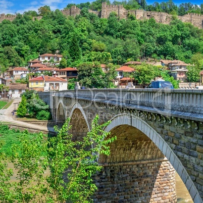 Bridge over the Yantra River near Veliko Tarnovo Fortress, Bulga