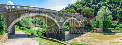 Bridge over the Yantra River near Veliko Tarnovo Fortress, Bulga