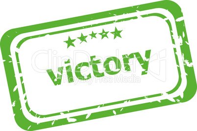 victory grunge rubber stamp isolated on white background
