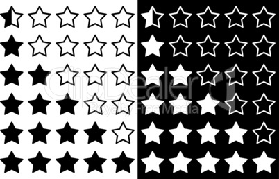 Rating stars illustration