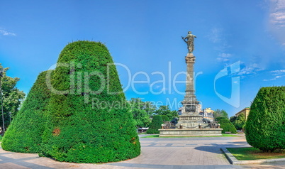 Freedom Monument in the city of Ruse, Bulgaria