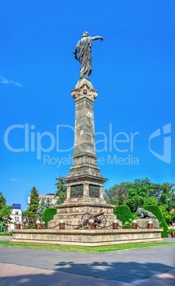 Freedom Monument in the city of Ruse, Bulgaria