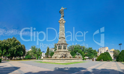 Freedom Monument in the city of Ruse, Bulgaria