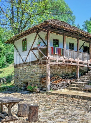 Old traditional houseof the Etar village in Bulgaria