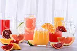 Refreshing Fresh Detox Citrus Juices