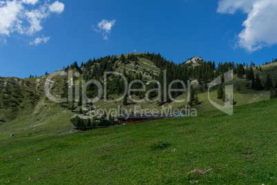 View to the german mountain called Rotwand