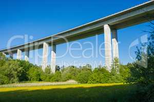 viaduct at the Aichtal valley in Germany