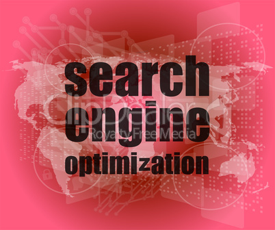 Search Engine Optimization - SEO Sign in Browser Window