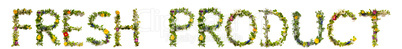 Flower And Blossom Letter Building Word Fresh Product