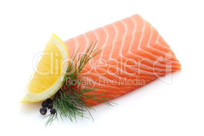 Raw Salmon Fillet